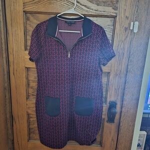 Tommy Hilfiger Black and Red Mini Dress